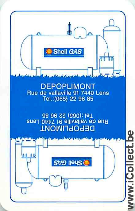 Single Swap Playing Cards Motor Oil Shell Gas (PS09-48G)